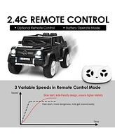 Sugift 12V Licensed Mercedes-Benz Kids Ride On Car