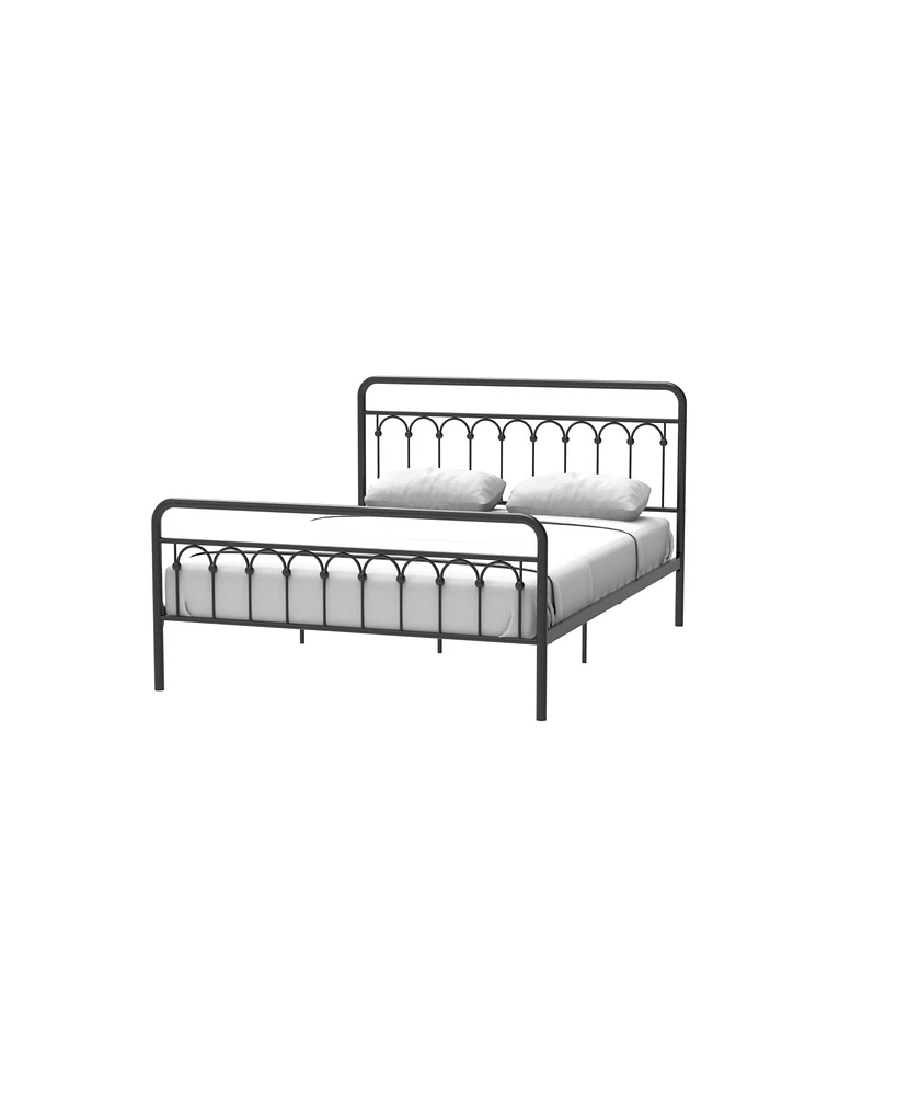 Streamdale Furniture Tara Metal Bed Queen, Black