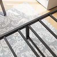 Metal Platform Bed Frame With Headboard No Box Spring Needed Twin
