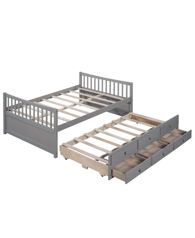 Simplie Fun Daybed With Trundle And Drawers