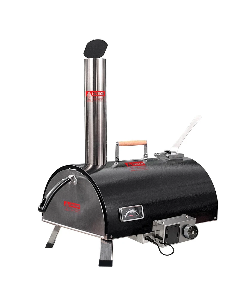 Streamdale Furniture Portable 12" Automatic Rotatable Outdoor Pizza Oven