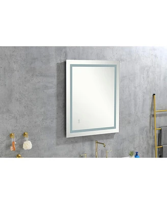 Simplie Fun Led Mirror For Bathroom With Lights, Dimmable, Anti-Fog, Lighted Bathroom Mirror With Smart