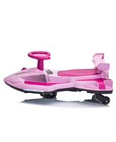 Streamdale Furniture Colorful, Safe, and Educational Kids' Ride-On Car with Drift and Misting Functions