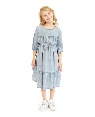 Belle & Bloom Big Girls Pure Love Dress - Mid Denim