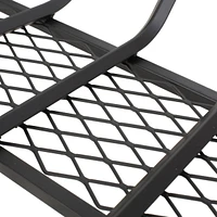 Darcy Matte Black Iron Log Holder for Fireplace