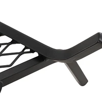 Darcy Matte Black Iron Log Holder for Fireplace