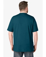 Boulder Creek Big & Tall by KingSize Heavyweight Short-Sleeve Henley Shirt