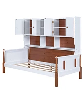 Simplie Fun Twin Size Platform Bed With Multiple Storage