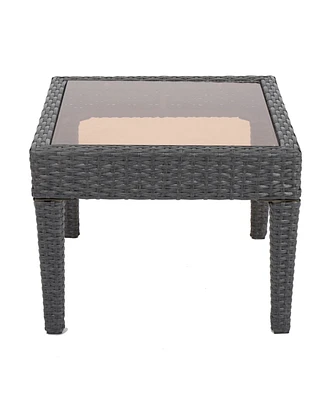 Simplie Fun Versatile Outdoor Side Table Perfect for Plants, Drinks, and Tapas