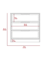 Streamdale Furniture Kaia 3 Drawers Dresser, Superior Top