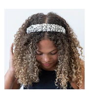 Headbands of Hope Women s All that Glitters Headband - Gunmetal + White