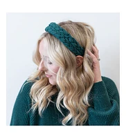 Headbands of Hope Women s Blushing Braid Headband - Dark Green