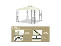 Slickblue 2 Tiers 10 x 10 Feet Patio Gazebo Canopy Tent