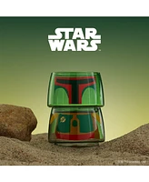 JoyJolt Star Wars Stackable Character Collection Boba Fett Stackable Glasses - 8 oz