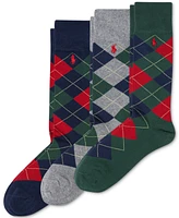 Polo Ralph Lauren Men's 3-Pk. Argyle Dress Socks