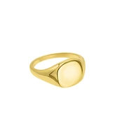 Adornia Gold Square Face Signet Pinky Ring