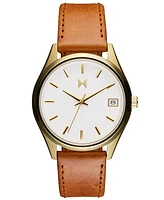 Mvmt Women's Rise Boyfriend Tan Leather Watch 36mm