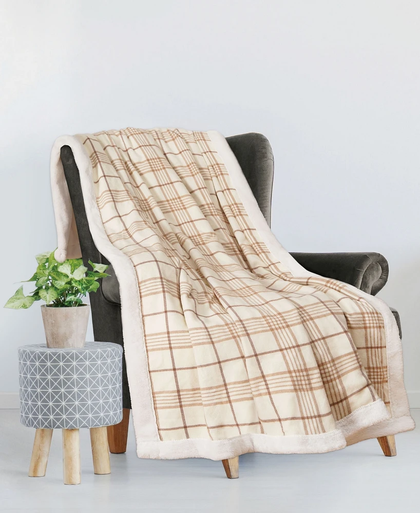 Thermasnug Faux Cashmere Oversized Electric Throw, 50" x 70"