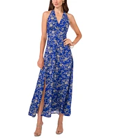 Vince Camuto Women's Floral-Print Halter Maxi Dress