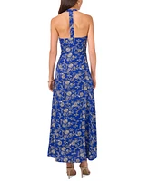 Vince Camuto Women's Floral-Print Halter Maxi Dress