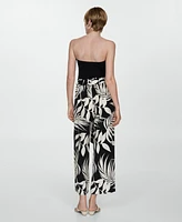 Mango Women's Bow Printed Pants