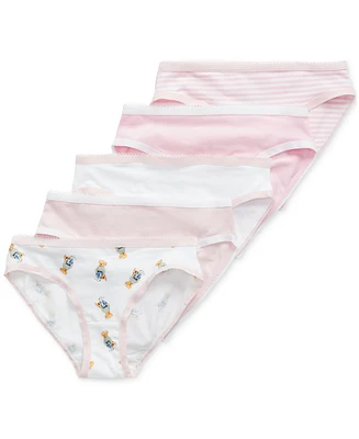 Polo Ralph Lauren Big Girls Bikini Brief 5-Pack