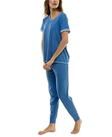 Roudelain Women's 2-Pc. Double-Sleeve Pajamas Set