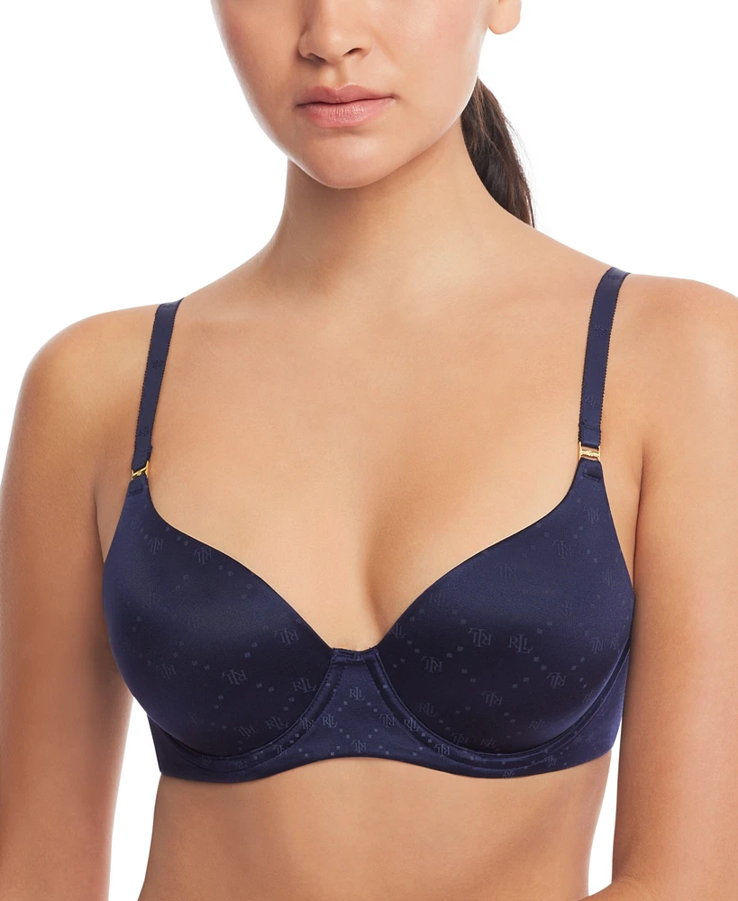 Lauren Ralph Comfort Collection Repeat-Logo T-shirt Bra, 4L0016