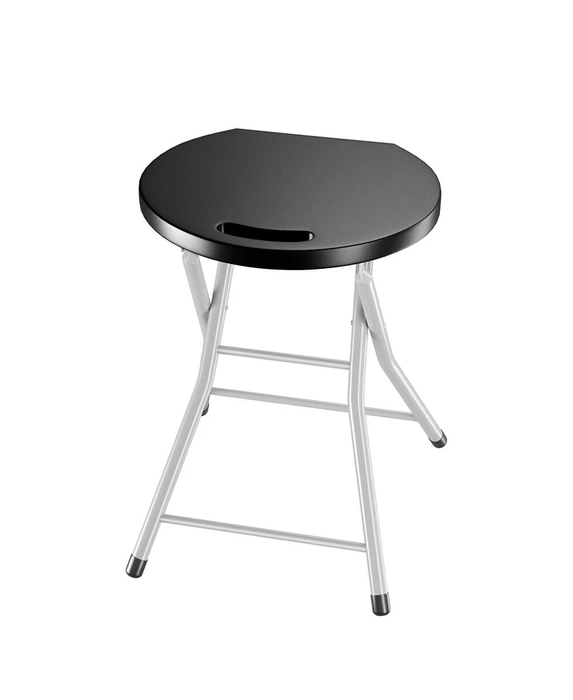 Slickblue 28 Inch Portable Folding Stools with 330lbs Limited Sturdy Frame