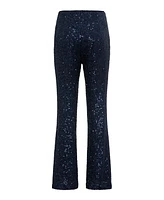 Olsen Women's Mona Fit Bootcut Leg Allover Sequin PullOn Pant