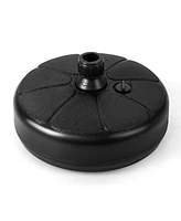 Gymax Patio Fillable Round Umbrella Base Stand Fit Pole 1.5'' Holder 40 lbs Outdoor