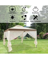Canopy Gazebo Tent Shelter Garden Lawn Patio with Mosquito Netting