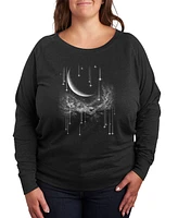 Hybrid Apparel Trendy Plus Lunar Butterfly Graphic Pullover