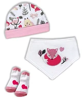 Tendertyme 24 Piece Baby Girls Elephants and Woodland Foxes Infant Apparel Layette Gift Set