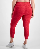 Id Ideology Plus High Rise Spacedye 7/8 Leggings, Created for Macy's