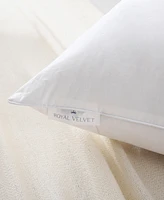 Royal Velvet White Goose Nano Down and Feather Blend Pillow, Medium Support