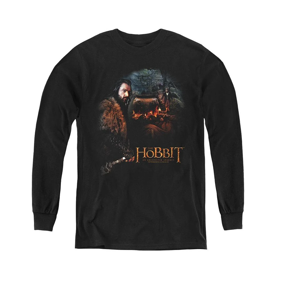 The Hobbit Boys Youth Cauldron Long Sleeve Sweatshirts