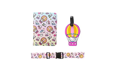 Hello Kitty Sanrio Passport Holder, Luggage Tag, Luggage Strap Gift Travel Set