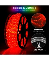 Yescom DELight 150' 2 Wire Led Rope Light Home Party Xmas In/Outdoor Decoration Lighting Red