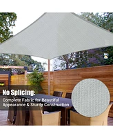 12x8 Ft 97% Uv Block Rectangle Hdpe Sun Shade Sail Heavy Duty Canopy Backyard