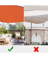 2 Pack Ft 97% Uv Block Triangle Sun Shade Sail Canopy for Outdoor Backyard