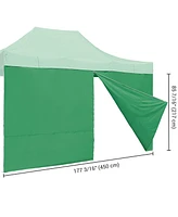 Instahibit 1 Pack Side Wall for 10x15 Ft Ez Pop Up Canopy Tent UV50+ Zipper Yard