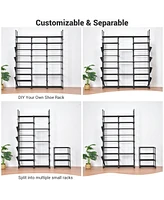 9 Tiers 42 Pairs Shoe Rack Shelf Large Storage Organizer Space Saving Hook Home