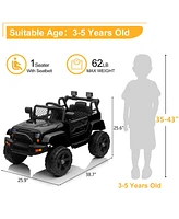 Yescom 12V Kids Ride On Truck Car Jeep with Remote Control, Led,3 Speeds