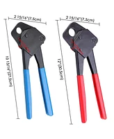 1/2" 3/4" Pex Crimper Copper Ring Crimping Tool Kit with Go/no Go Gauge 2 Pack