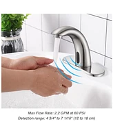 Aquaterior Touchless Faucet Automatic Sensor Cold Hot Water Hands Free Bathroom