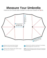 10x6ft Universal Replacement Umbrella Canopy Top Cover Patio Beach