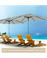 Yescom 10 Ft Patio Umbrella Replacement Canopy Market Table Top Sunshade Cover Beach