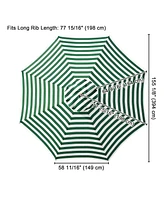 Ft Patio Umbrella Replacement Canopy Market Table Top Sunshade Cover Garden