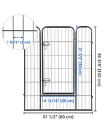 Yescom Pieces 31"x39" Pet Playpen Extra Large Dog Exercise Fence Panel Crate Yard